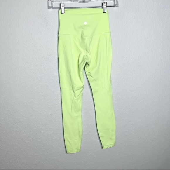 Lululemon align leggings women size 2 neon yellow yoga athletic high rise 25” - Picture 5 of 12